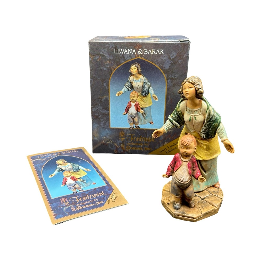 Fontanini Levana & Barak 2001 Limited Edition Nativity Figurine 65246 Italy